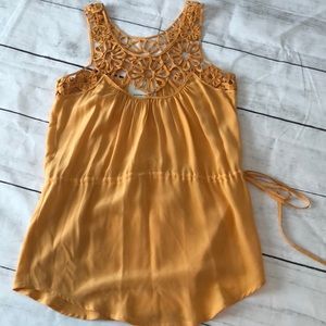 Madison Marcus Orange Silk Top